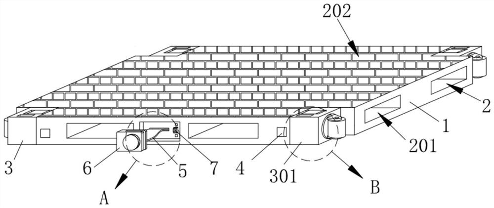 Movable double-sided plastic tray for stacking