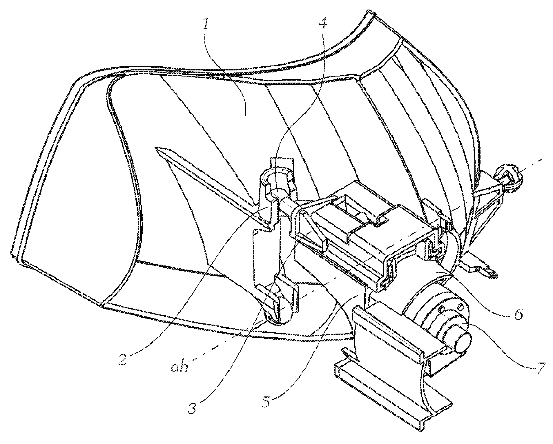 Adjustment device for a motor vehicle headlamp