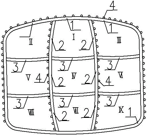 Method of constructing shallow tunnel underground passage variable-cross section cross mid-partition wall