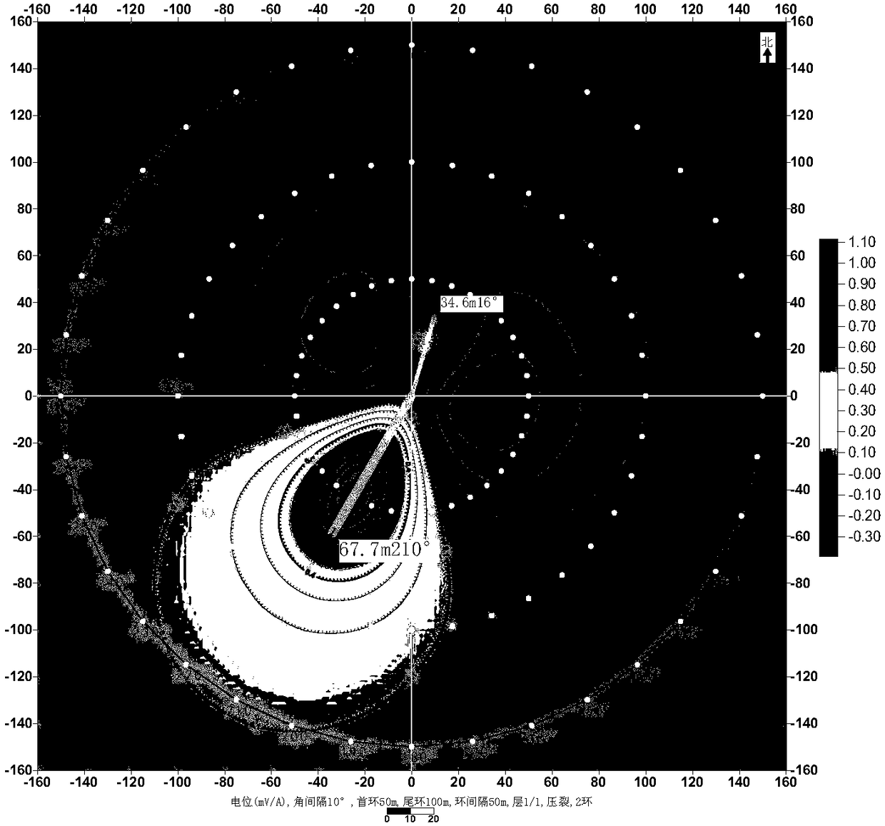 Method for continuously monitoring and controlling cased well fracturing based on well-ground potential imaging