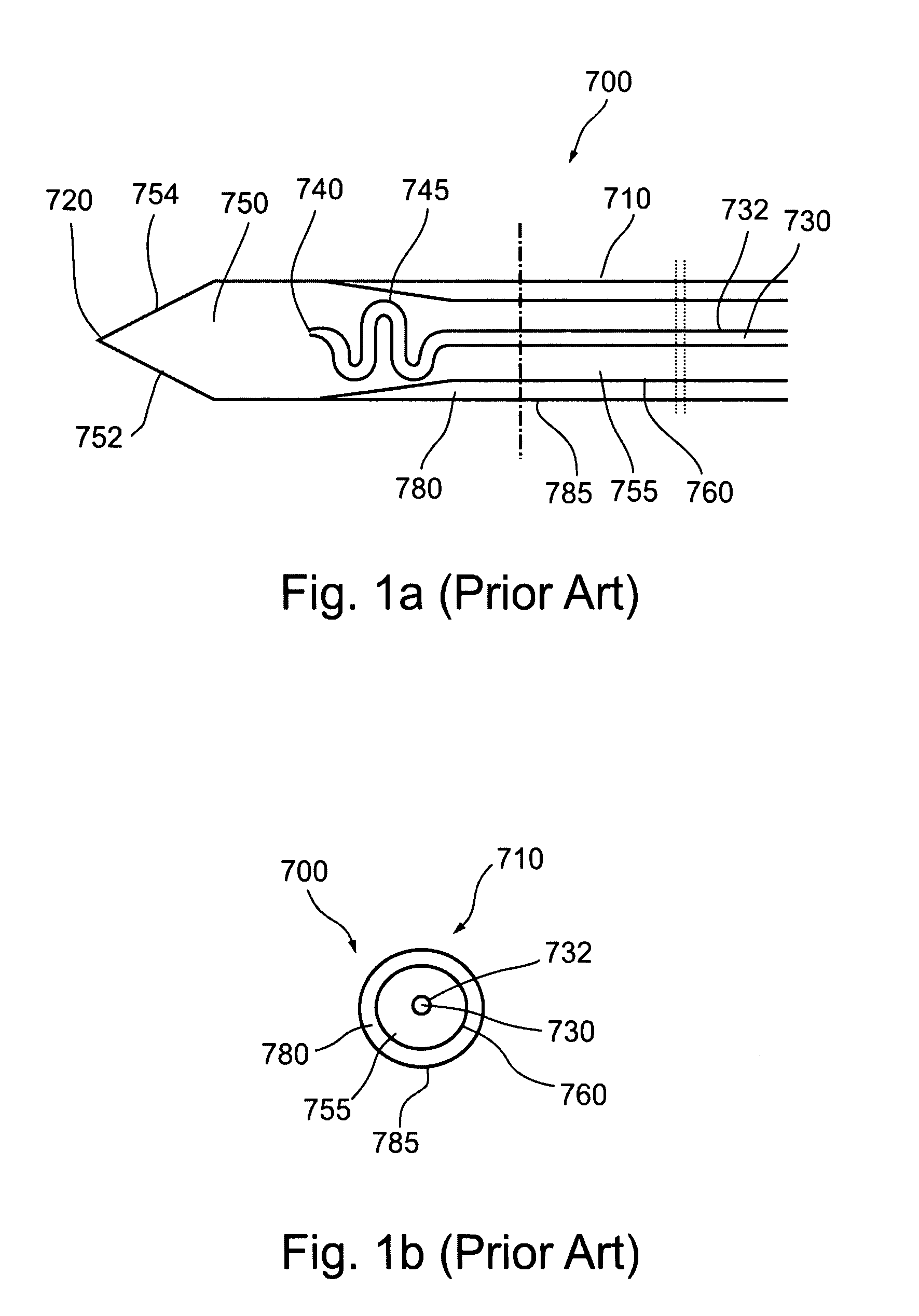 Thin uninsulated cryoprobe and insulating probe introducer