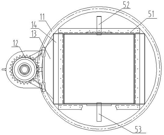 Loading chute device and method based on omnibearing loading