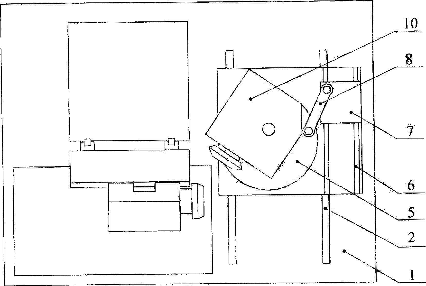 Six-axis five-linkage spiral taper gear cutting machine tool