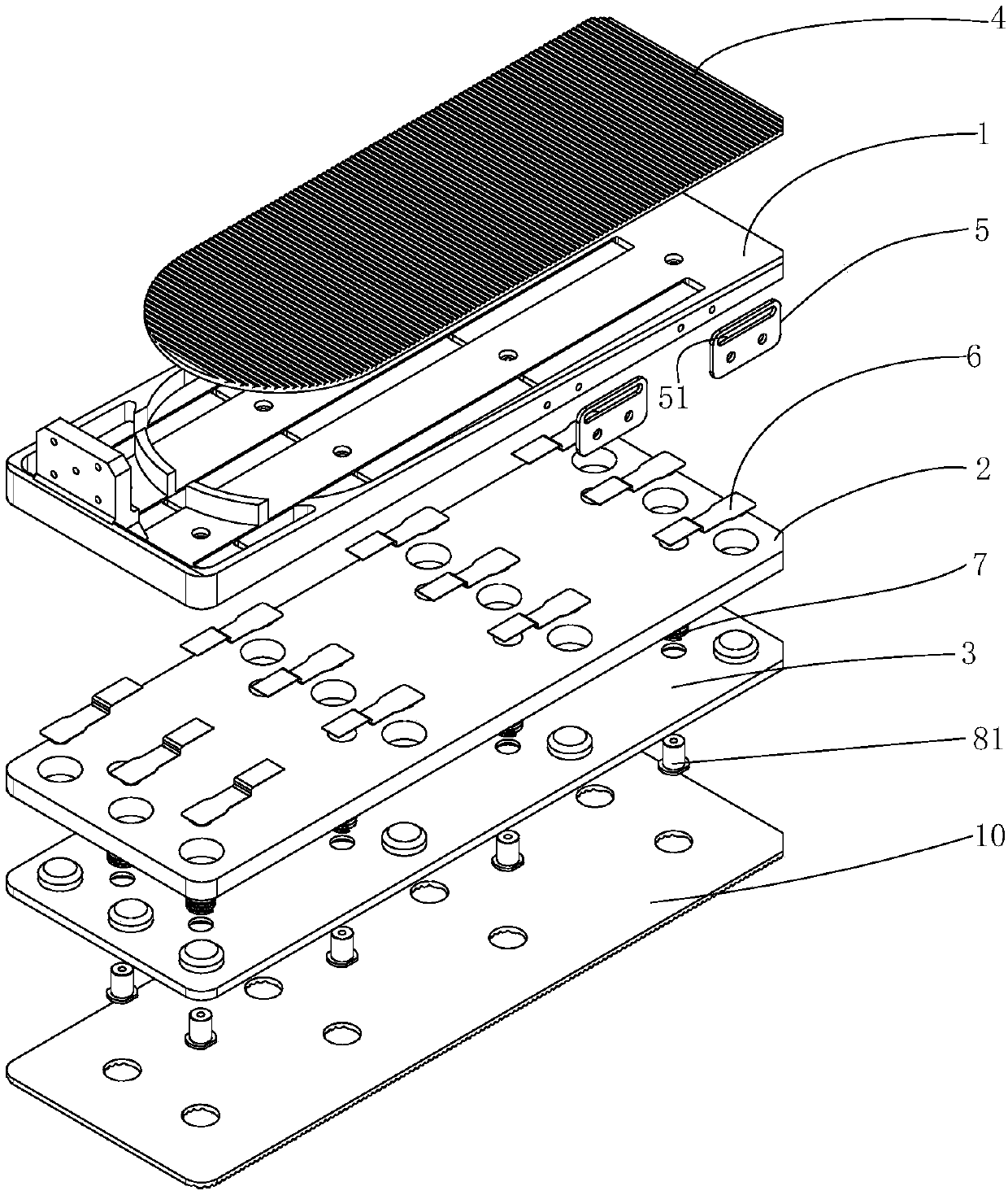 Robot foot device with sole pressure detection function