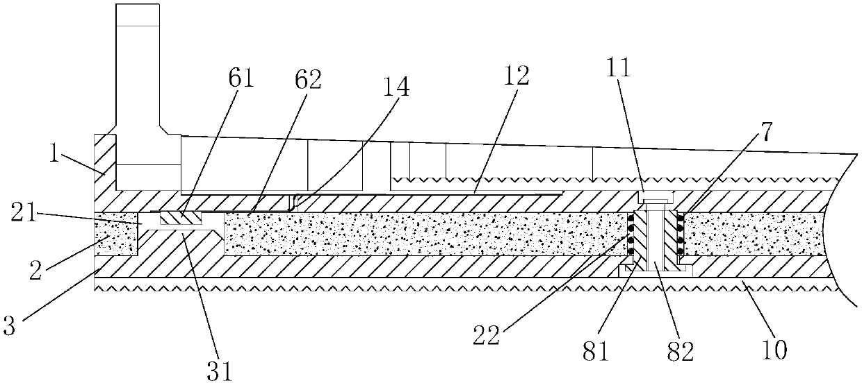 Robot foot device with sole pressure detection function