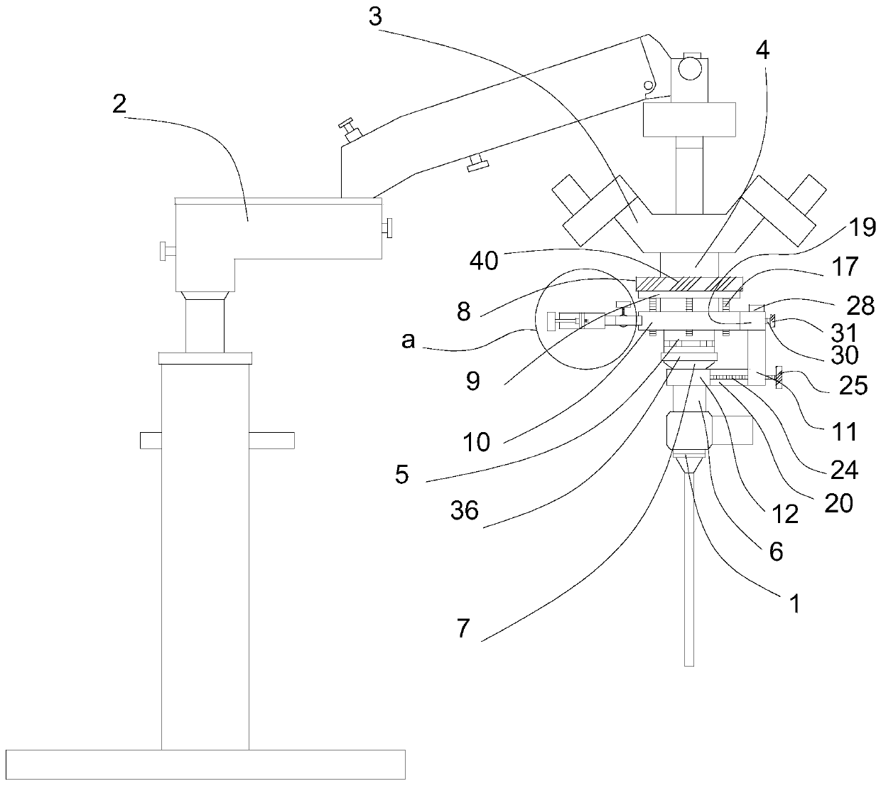 Surgical endomicroscope device for neurosurgery department