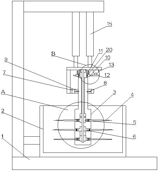 Crushing device for soil improvement