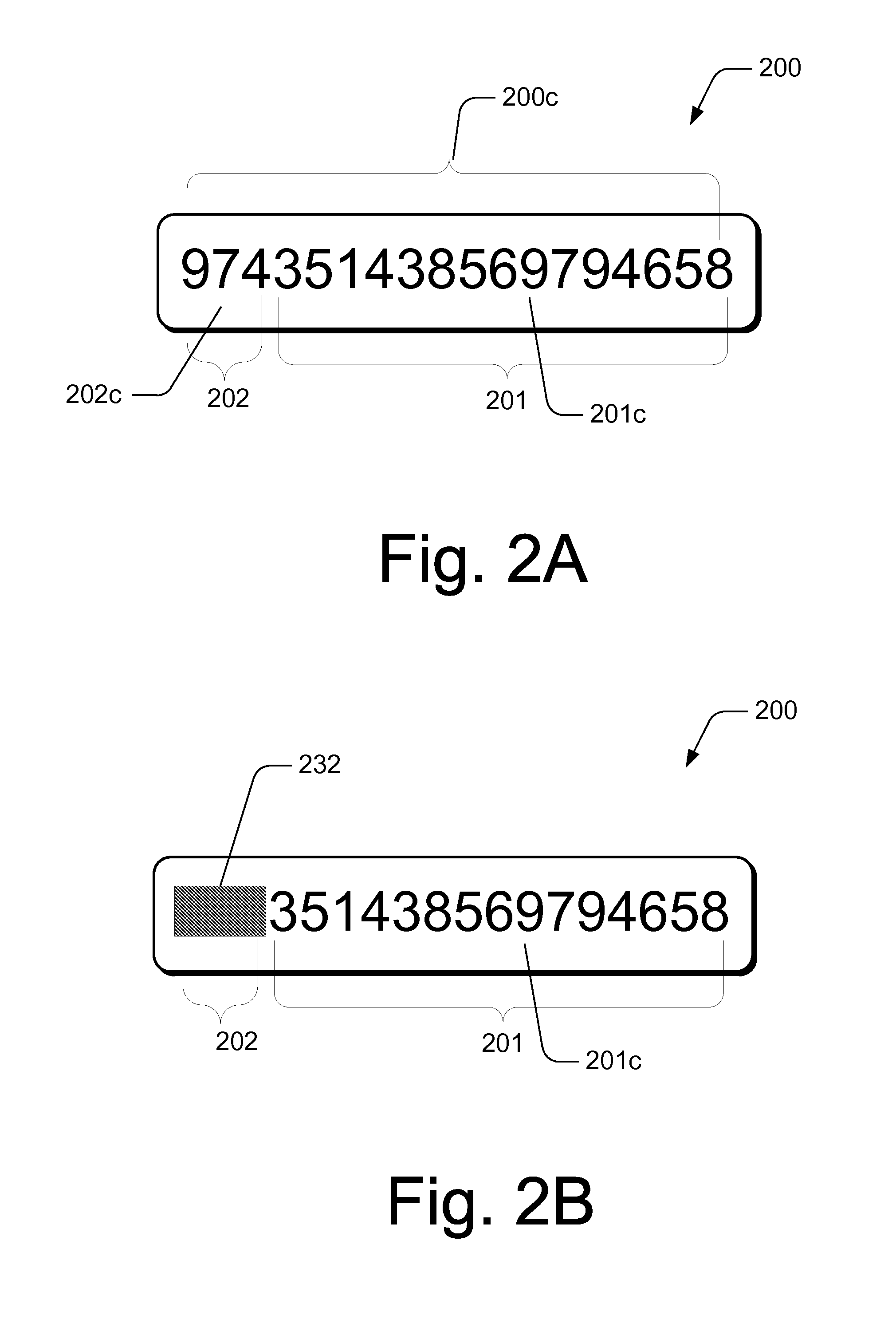 Anti-counterfeiting marking with asymmetrical concealment