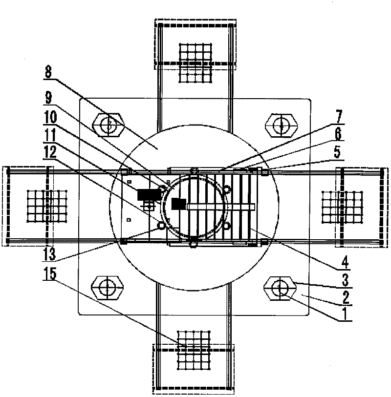 Offshore multi-directional self-elevating petroleum drilling platform