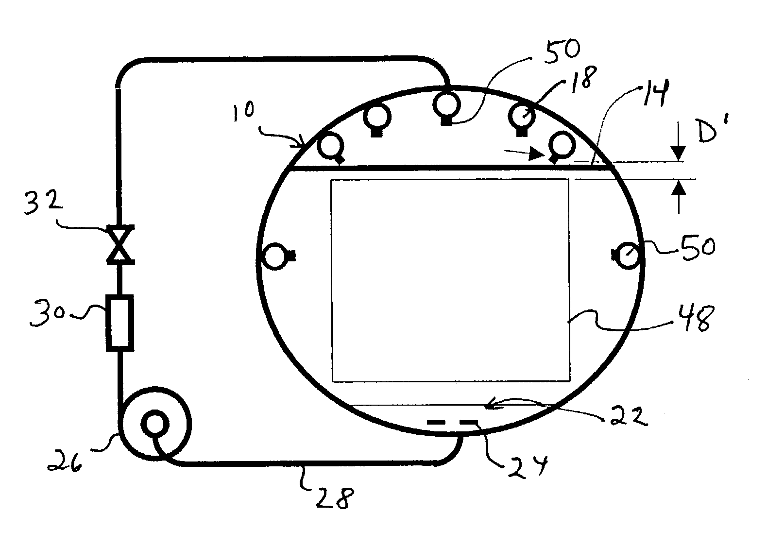 Water spray retort system suitable for paperboard packages