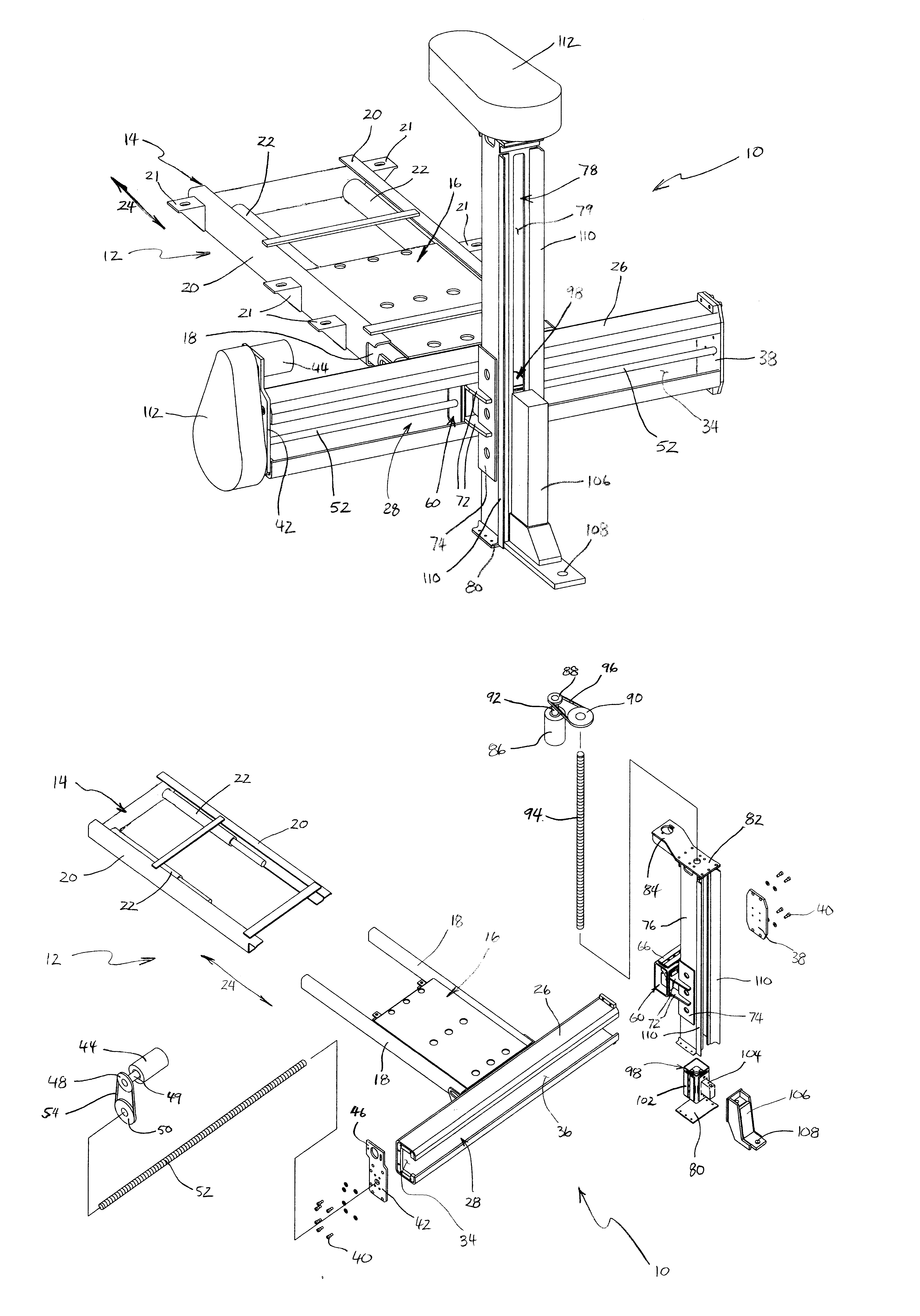 Adjustable hitch assembly for towing trailers