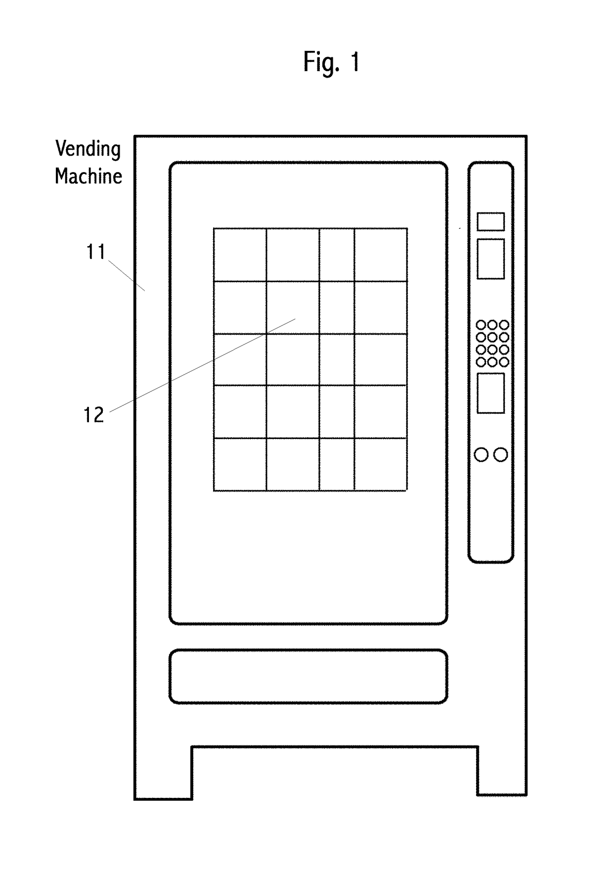 Method and device of automatically determining a planogram in vending