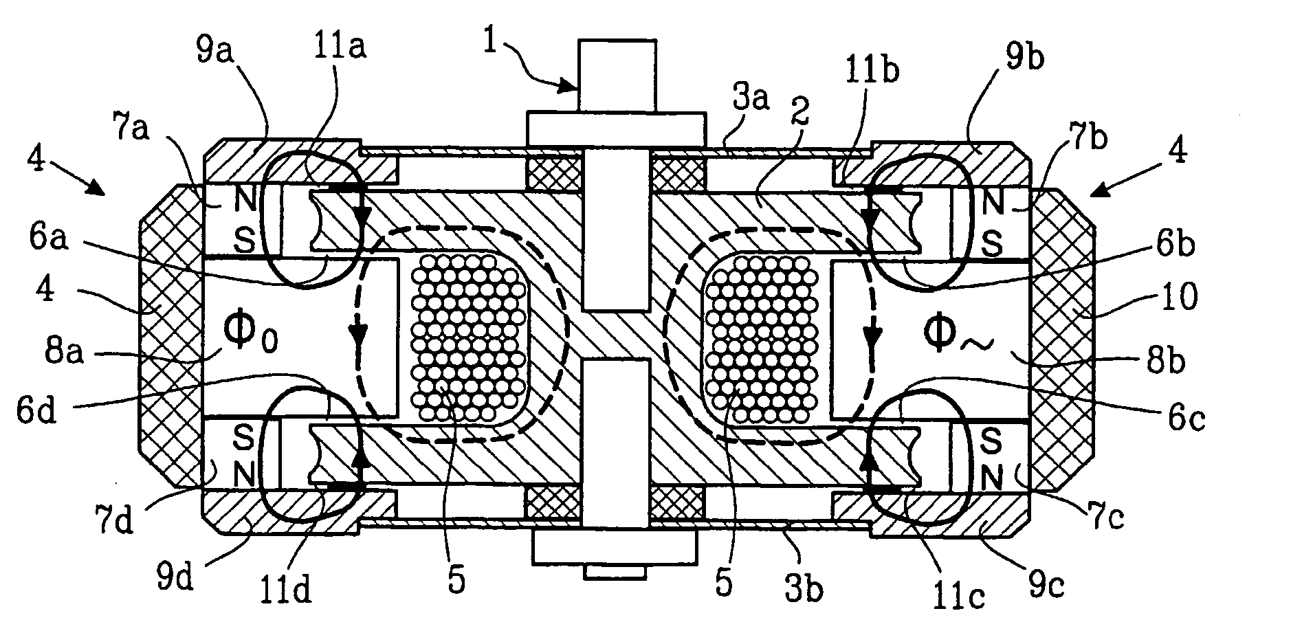 Means at electromagnetic vibrator