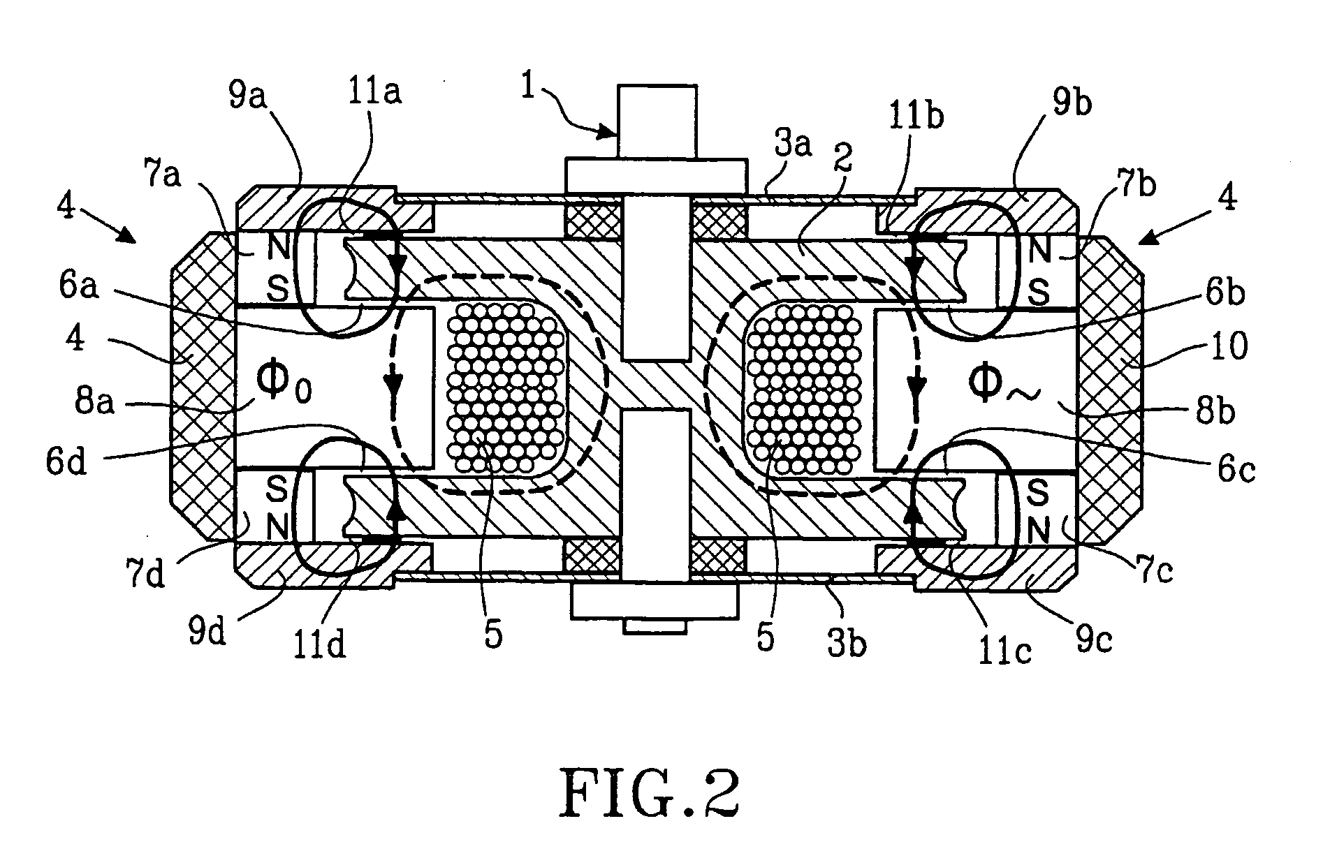 Means at electromagnetic vibrator