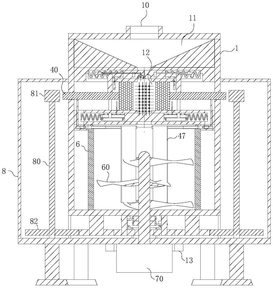 Feed environment-friendly treatment device and treatment method for kitchen waste