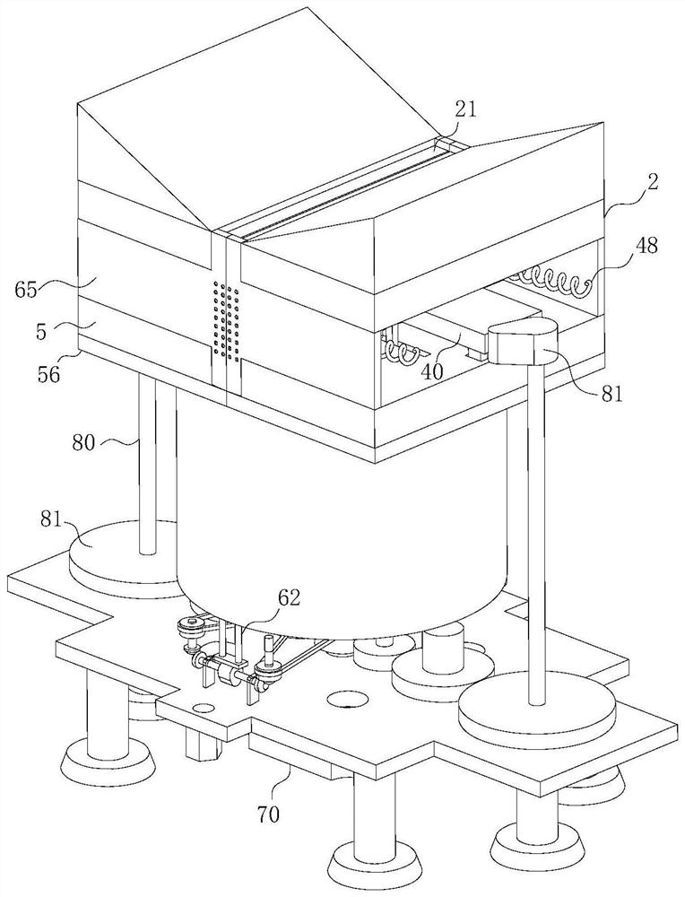 Feed environment-friendly treatment device and treatment method for kitchen waste