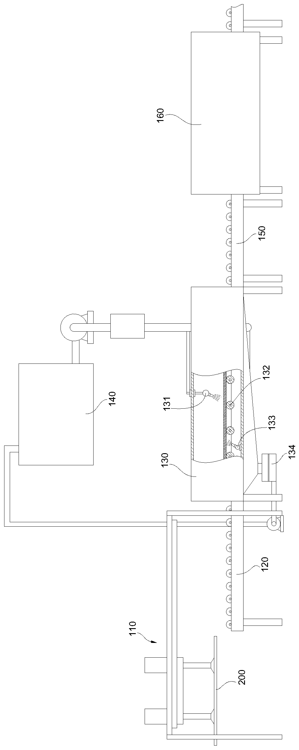 Processing equipment for negative oxygen ion novel material decorative-surface artificial board and processing method