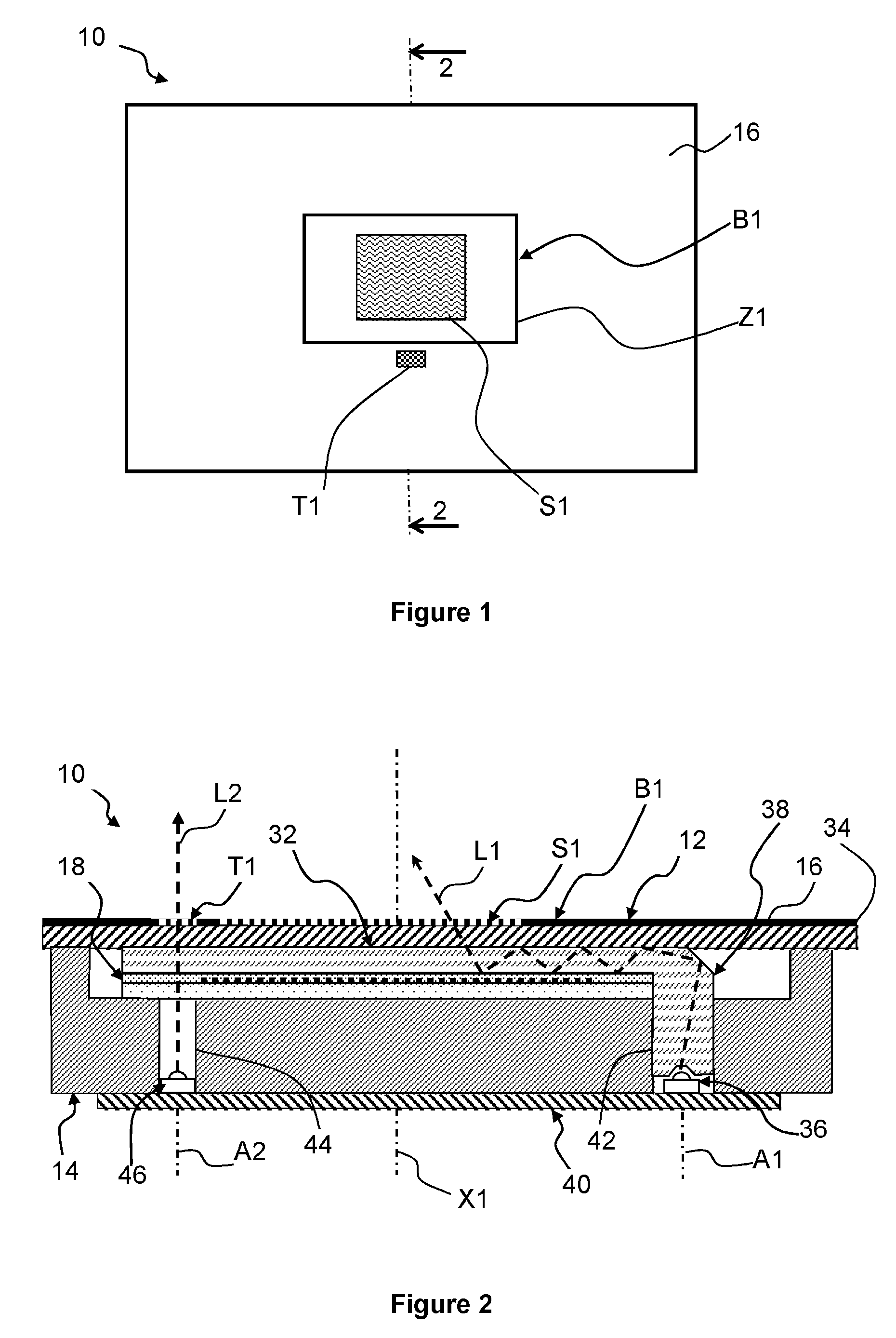 Control panel including a resistive-type backlit key