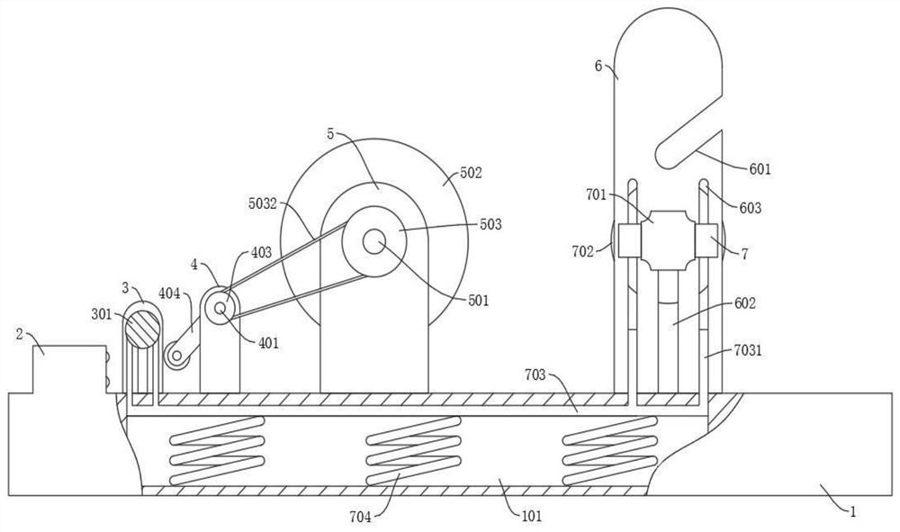 Cloth winding device with anti-deviation structure and for textile product production