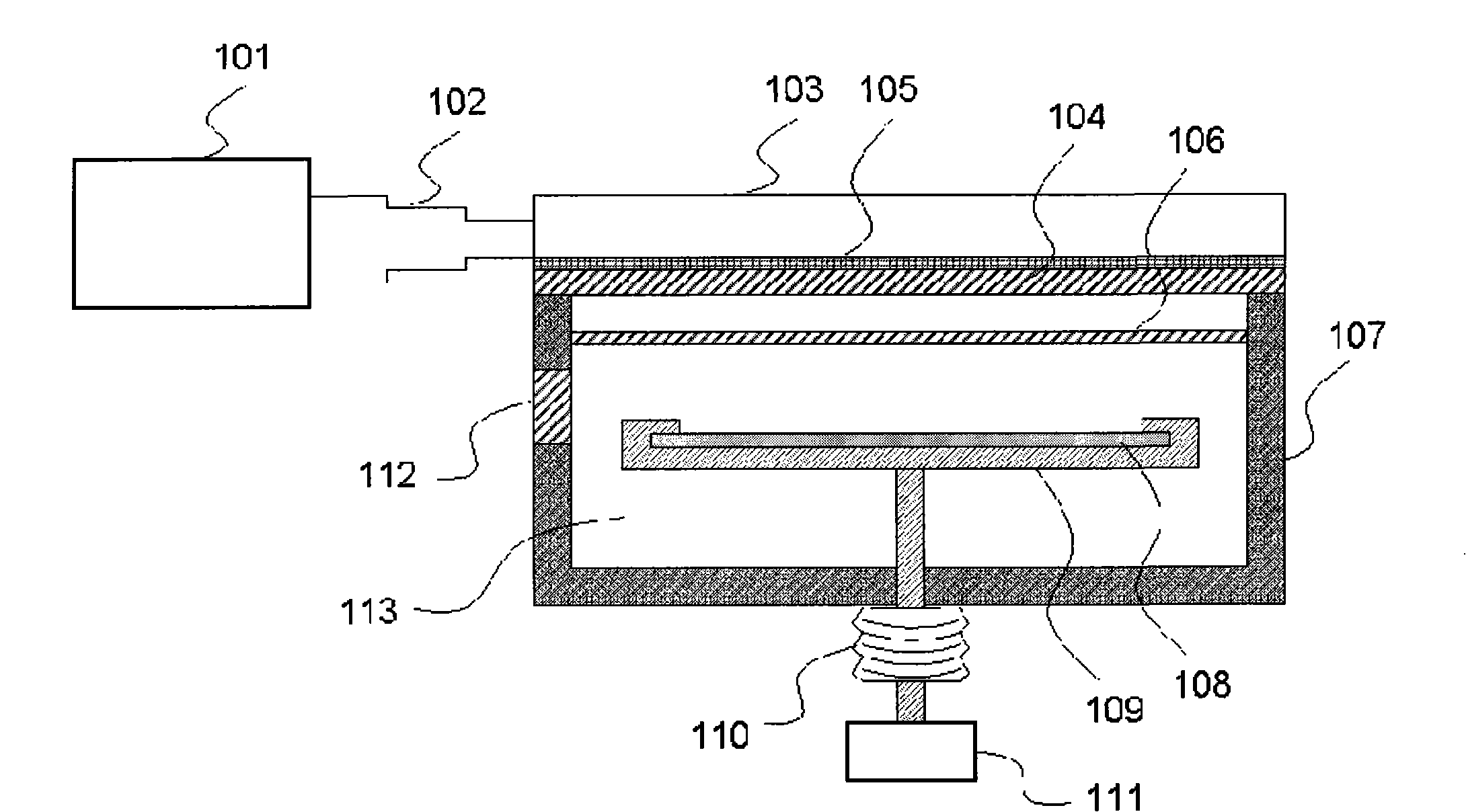 Large area microwave plasma CVD device