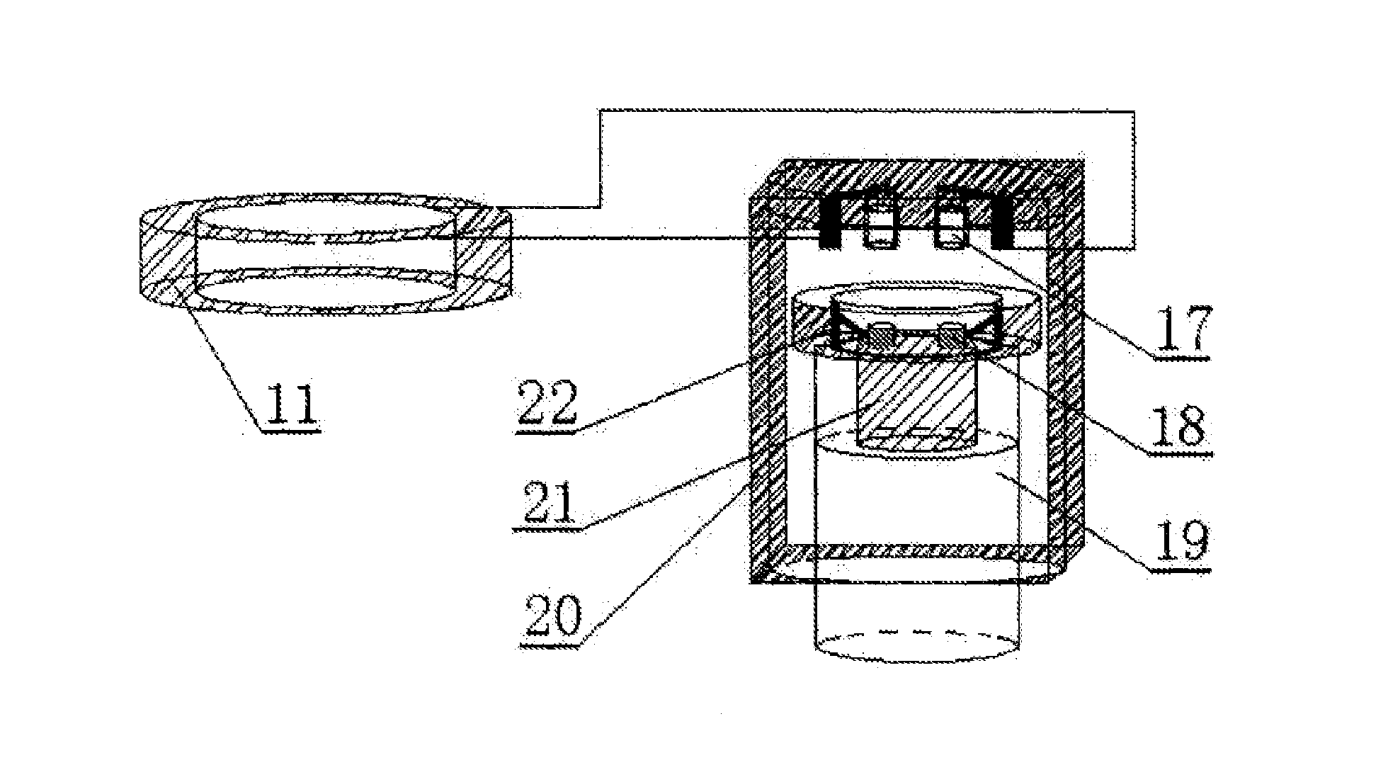 No-freewheeling arc lightning protection gap protecting device