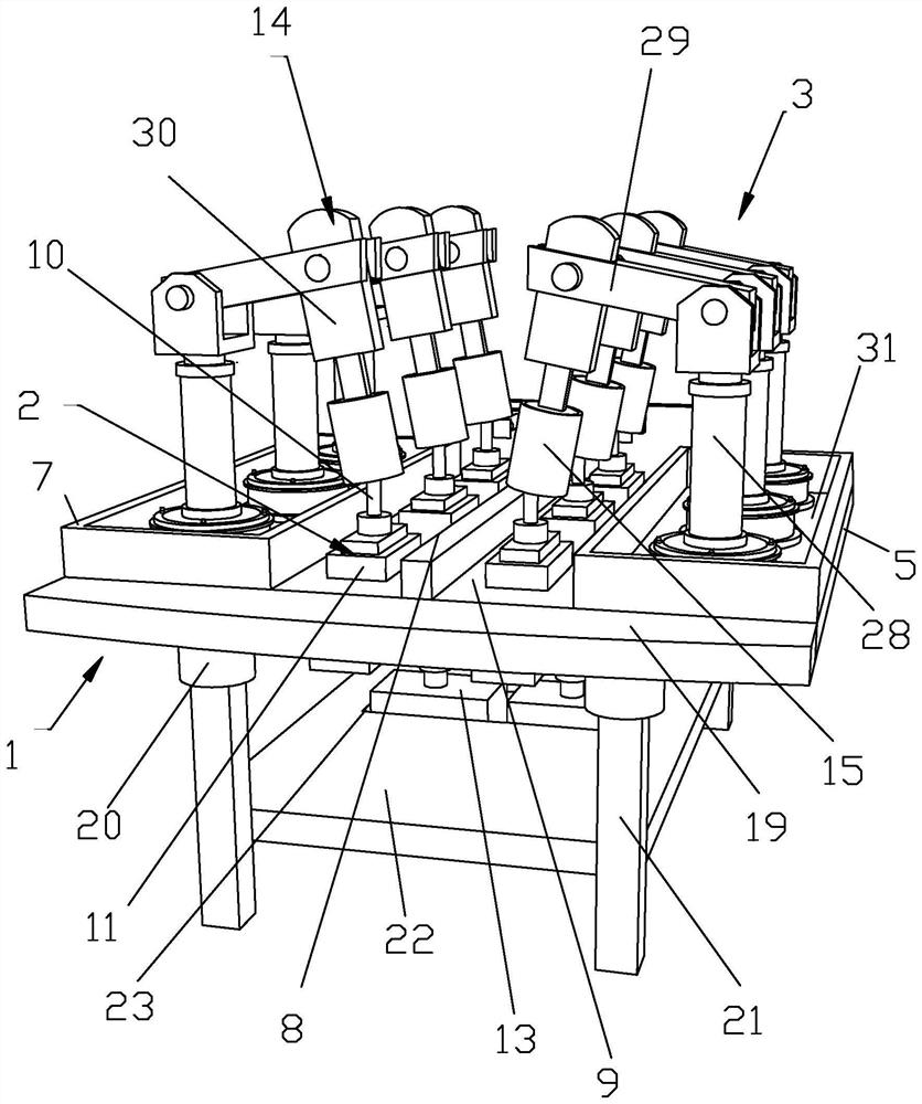 A finished yarn placing device