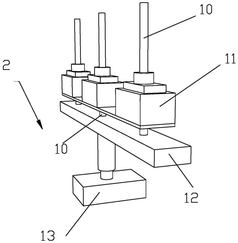 A finished yarn placing device