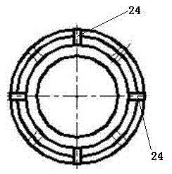 Expanding mould type bidirectional turning clamp