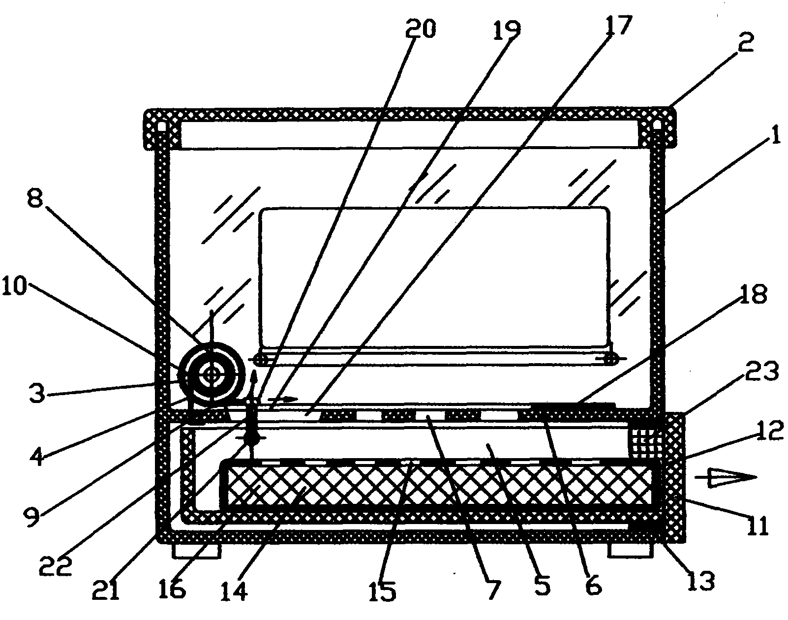 Moisture-proof cultural relic display box