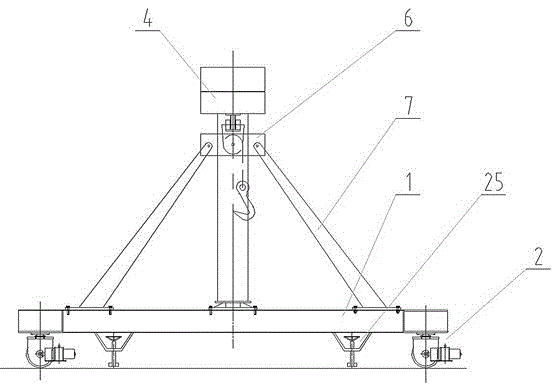 Trackless portal crane