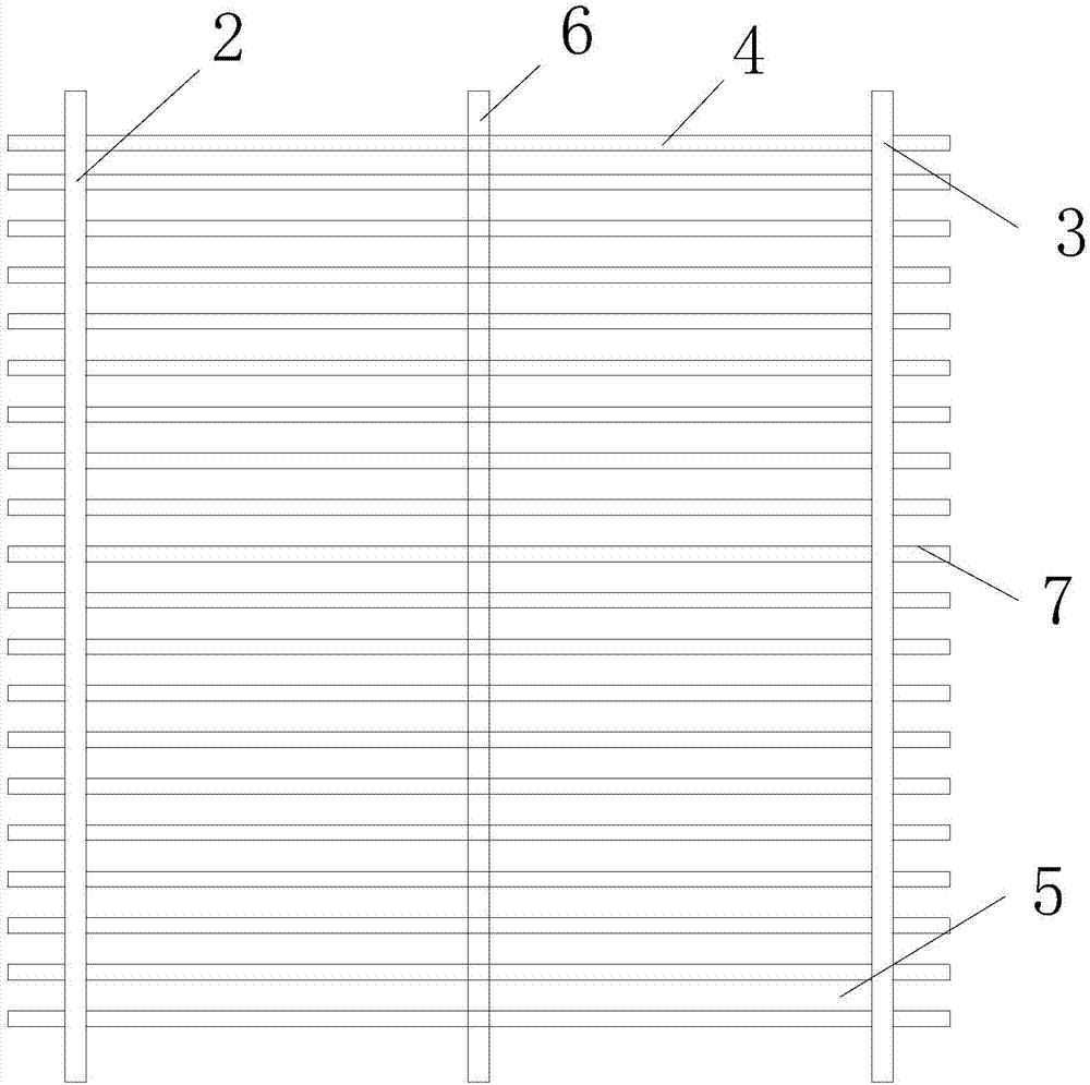 Horizontal lattice combined type double-sided cocoon frame