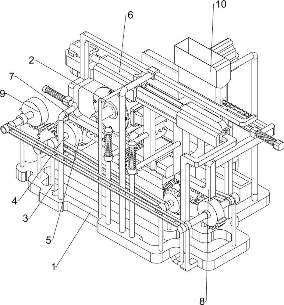 Wooden stick rotary grinding machine for manufacturing shovels