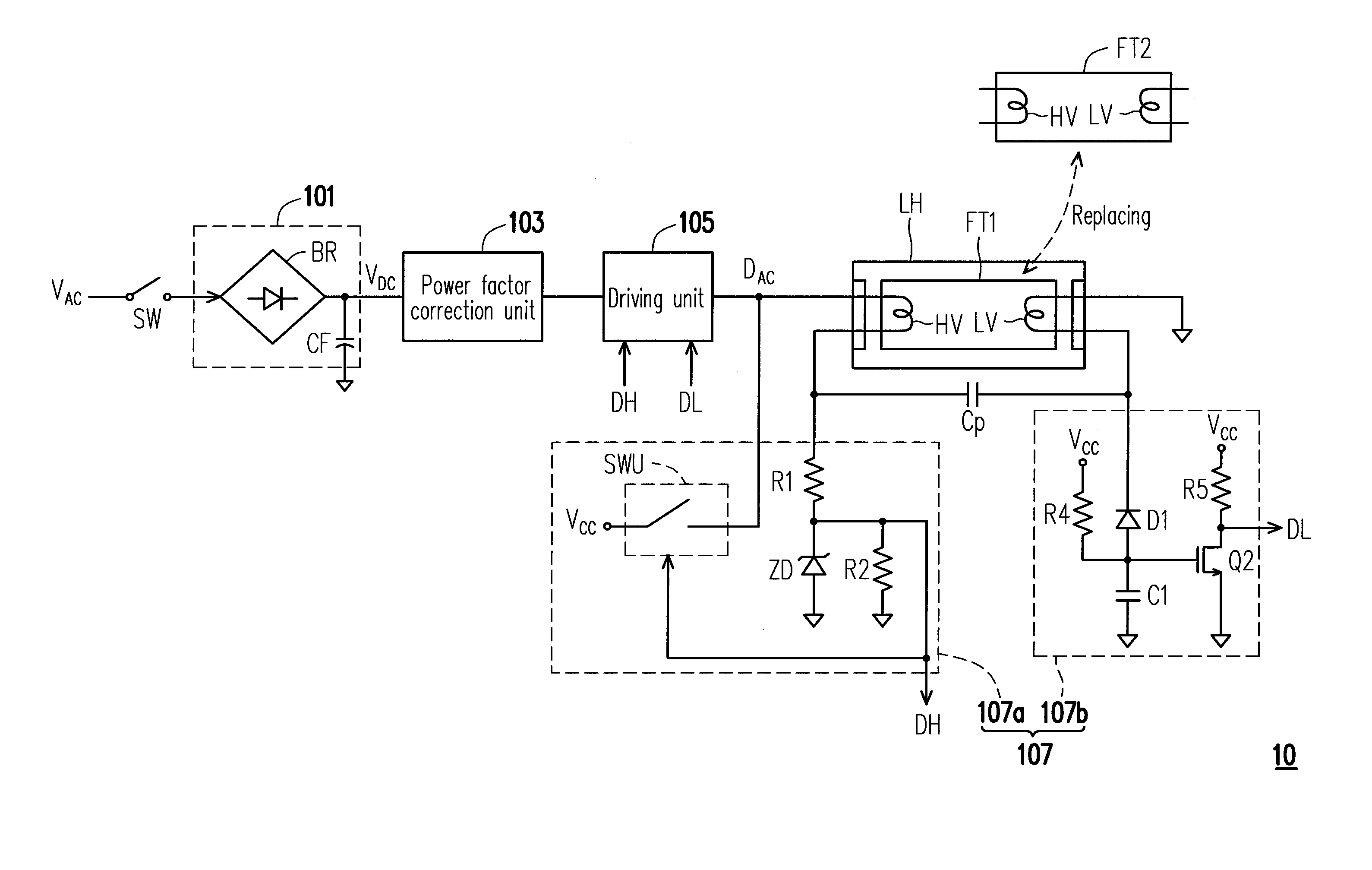 Driving apparatus for fluorescent tube and method thereof and illumination apparatus using the same