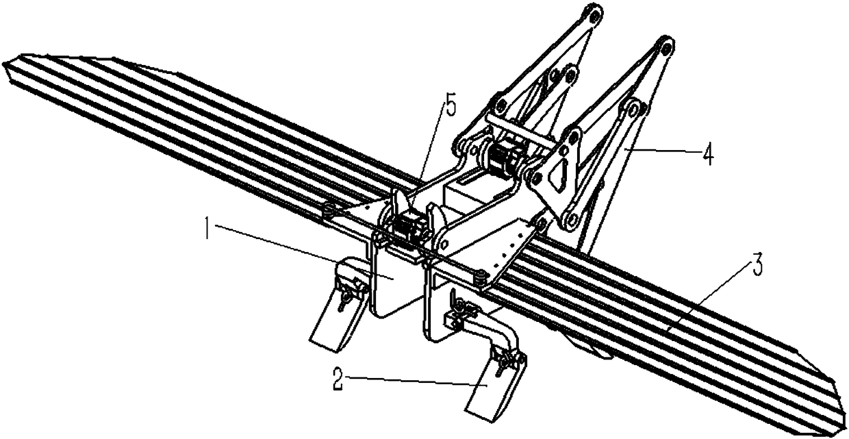 Locust hopping simulating robot with gliding function