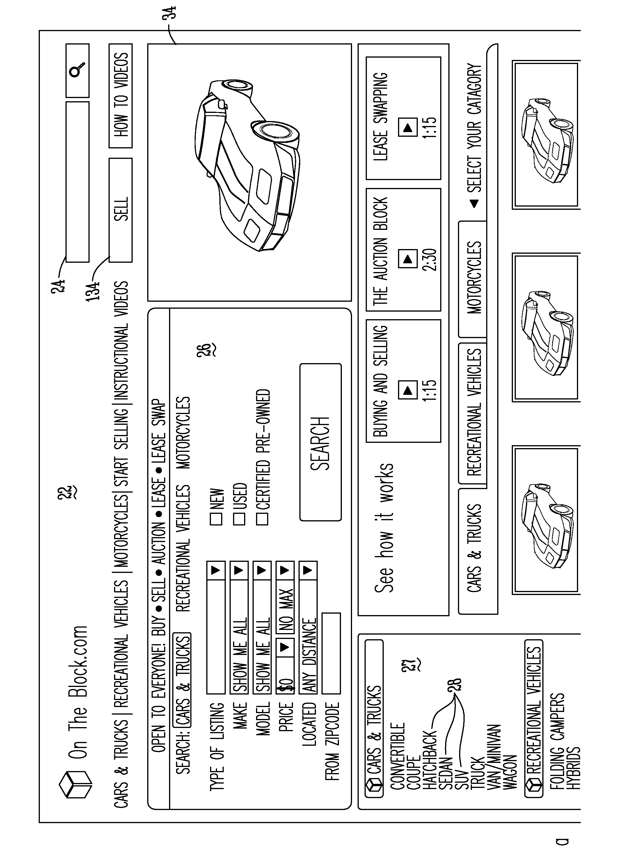 System and method of accessing an online auction of a vehicle through an auction website and a dealer website