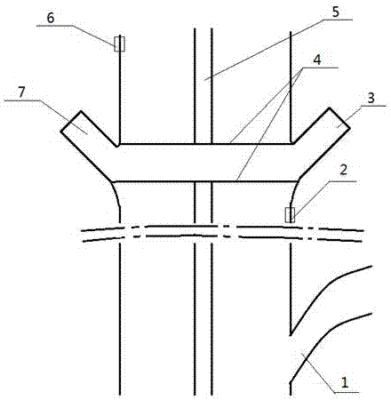 Transfer system capable of achieving safe turning in expressway