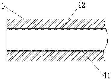 Automobile fuel oil evaporative rubber tube with composite structure and manufacturing method for automobile fuel oil evaporative rubber tube