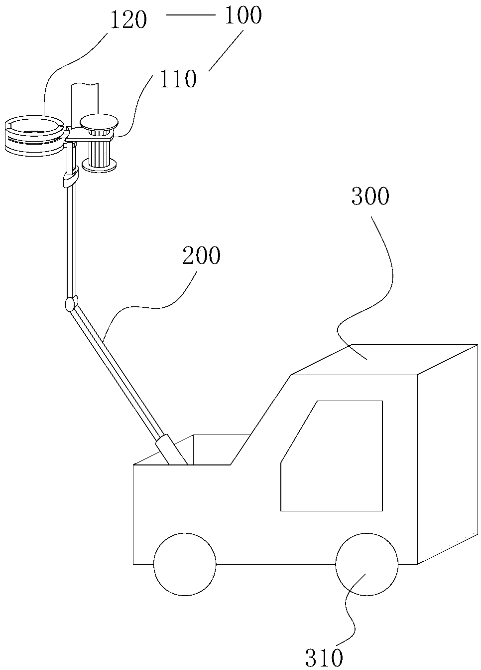 Trap lamp fixing device