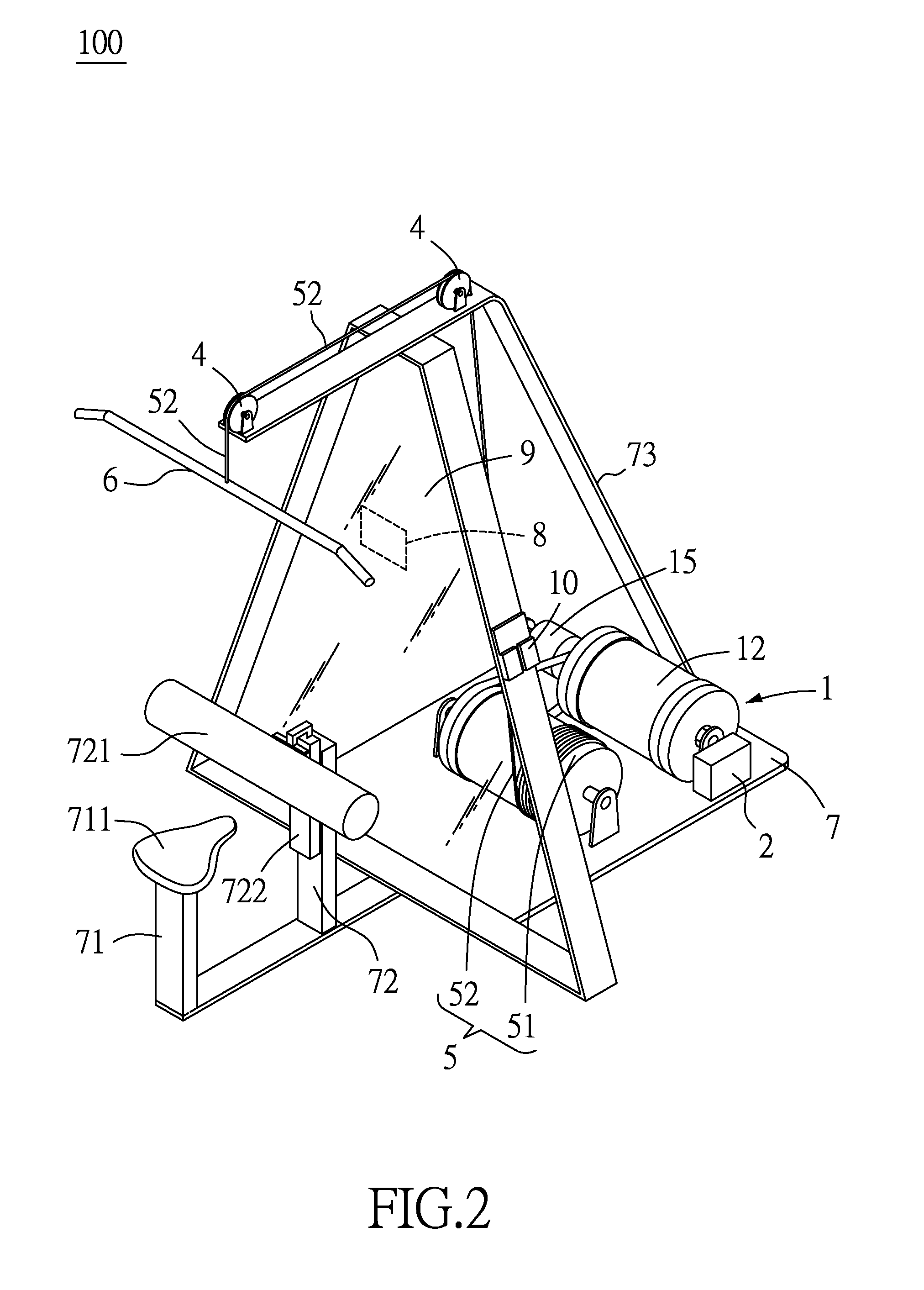 Lat pulldown fitness device