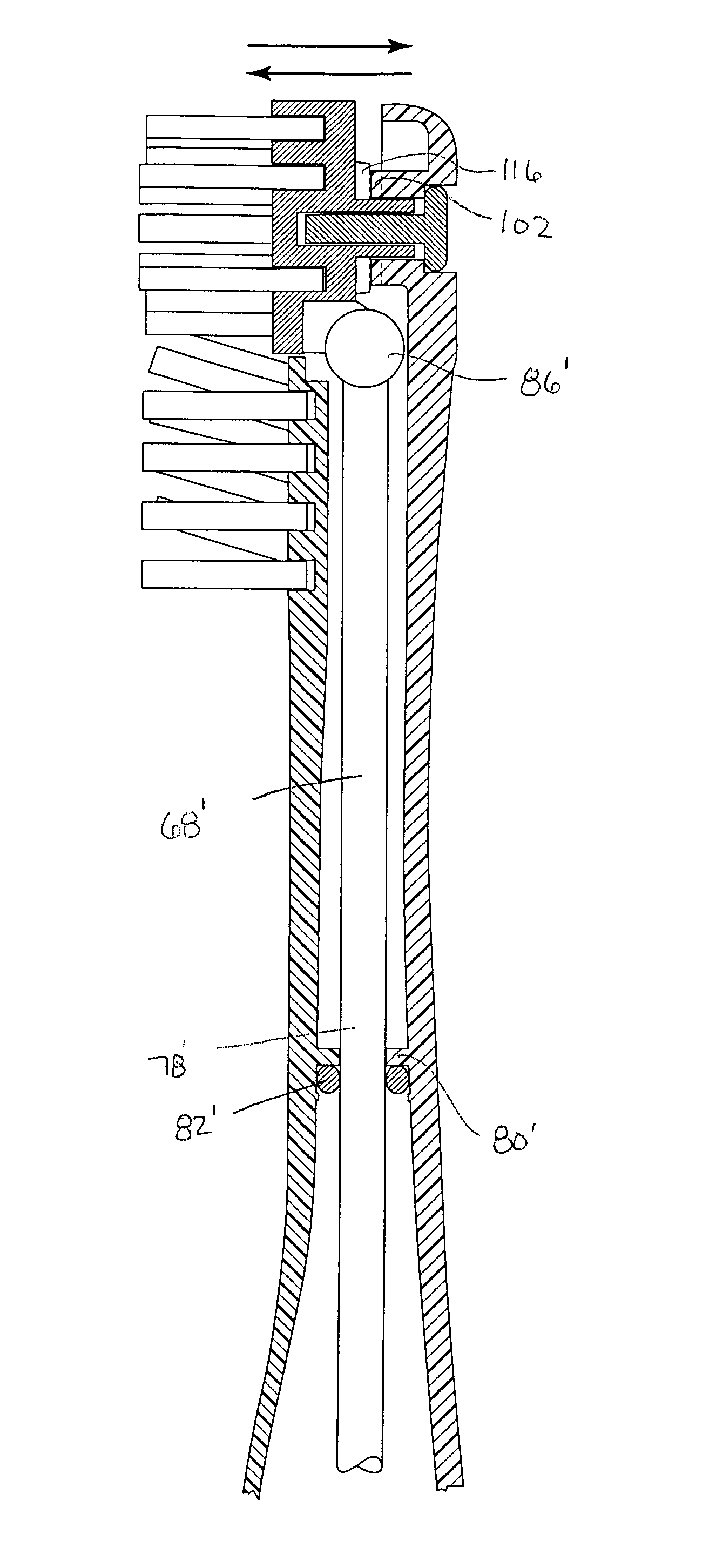 Electric toothbrush with three dimensional motion