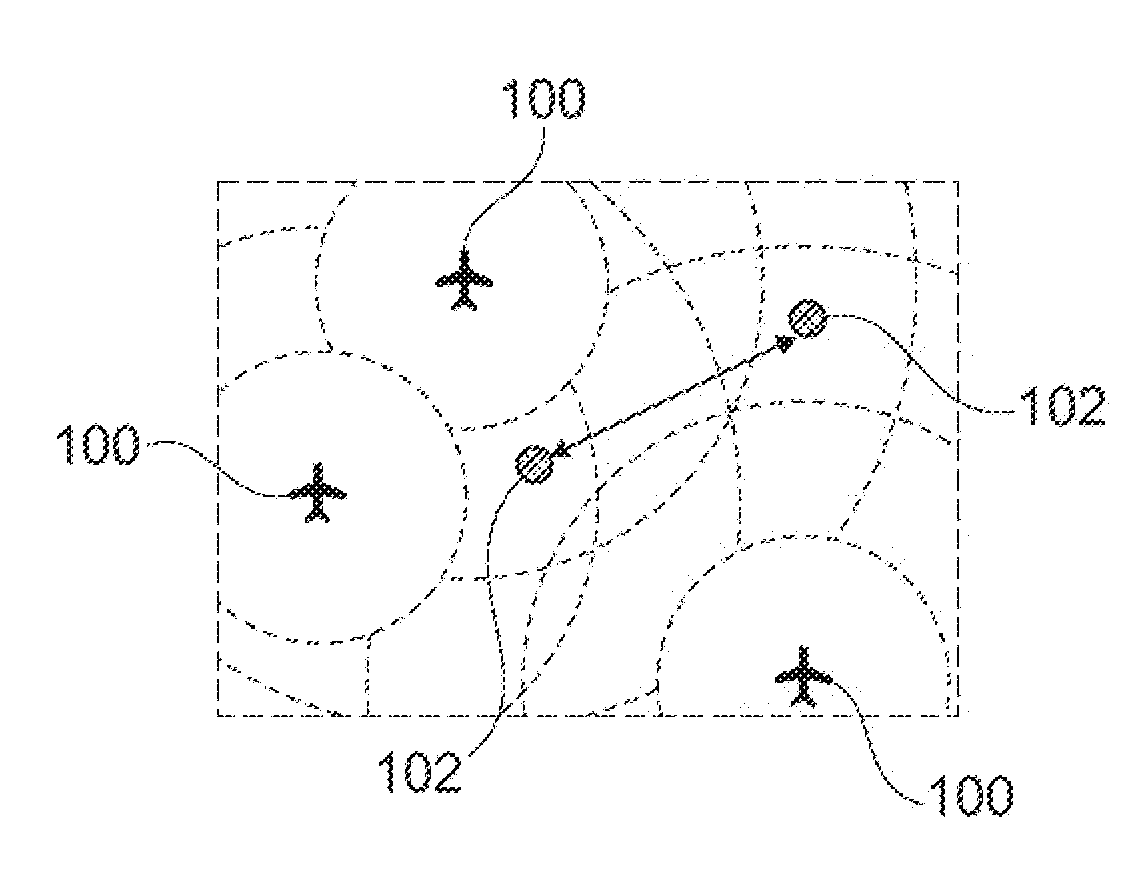 Method for directional digital data transmission between an aircraft and a ground station