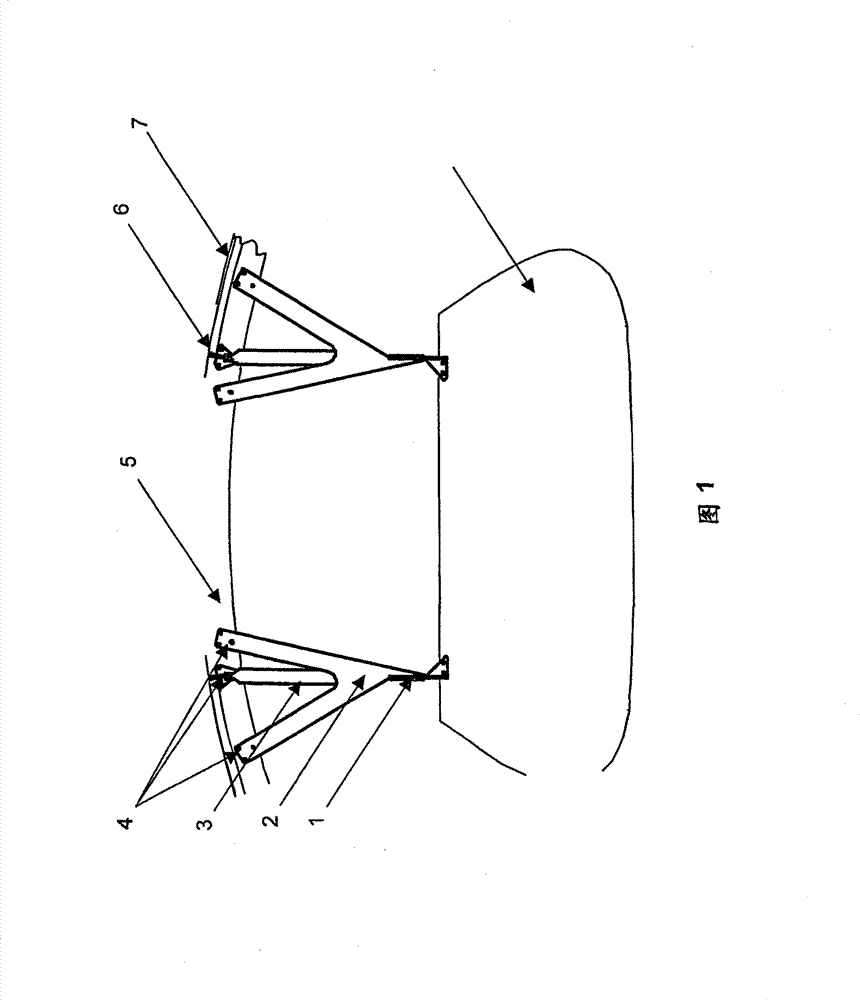 Attachment structure for affixing interior equipment components of an aircraft passenger cabin