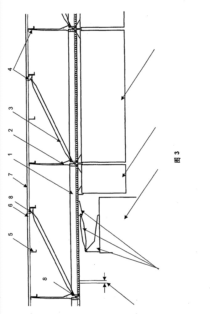 Attachment structure for affixing interior equipment components of an aircraft passenger cabin