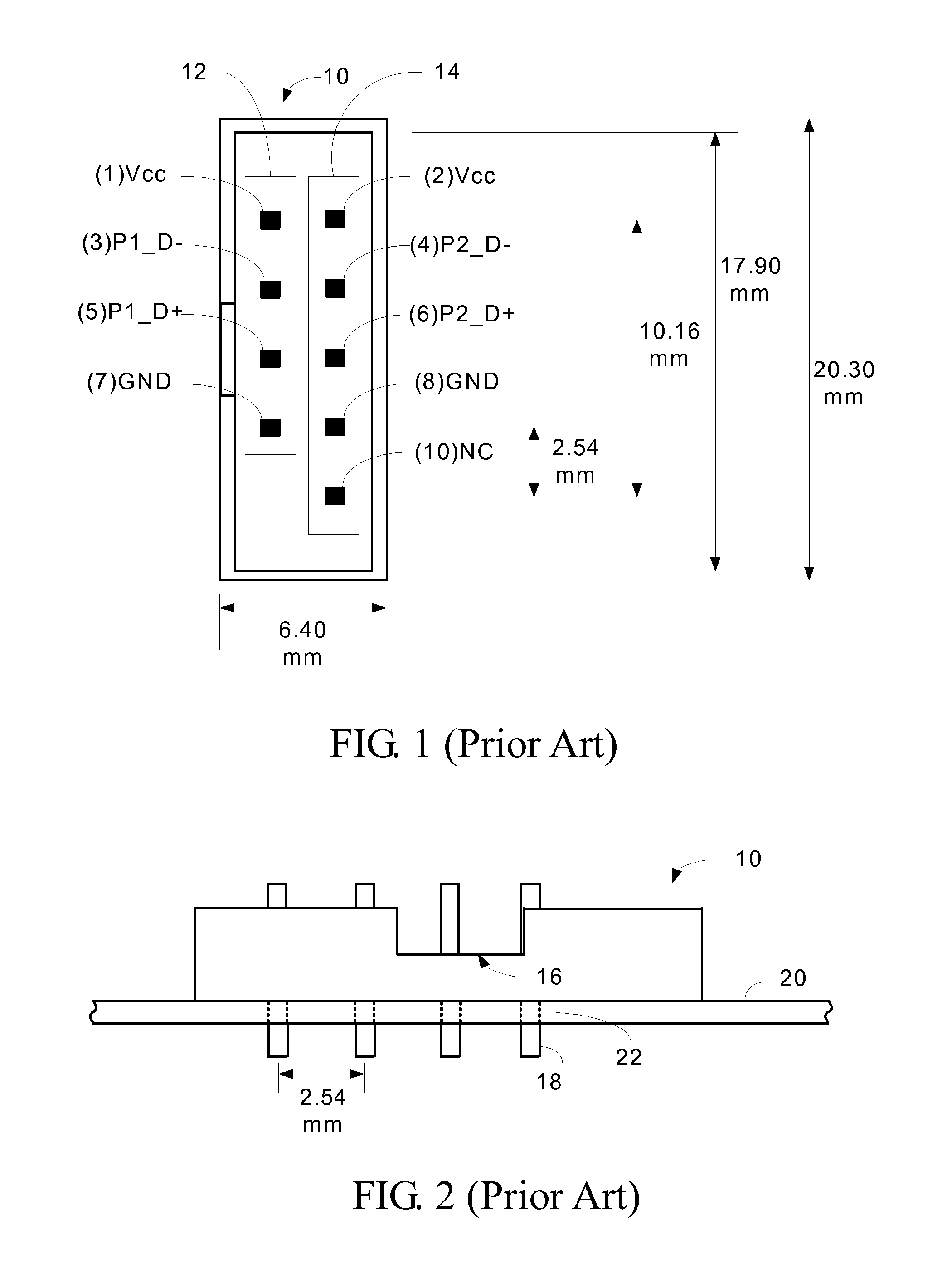 Motherboard with universal series bus connector