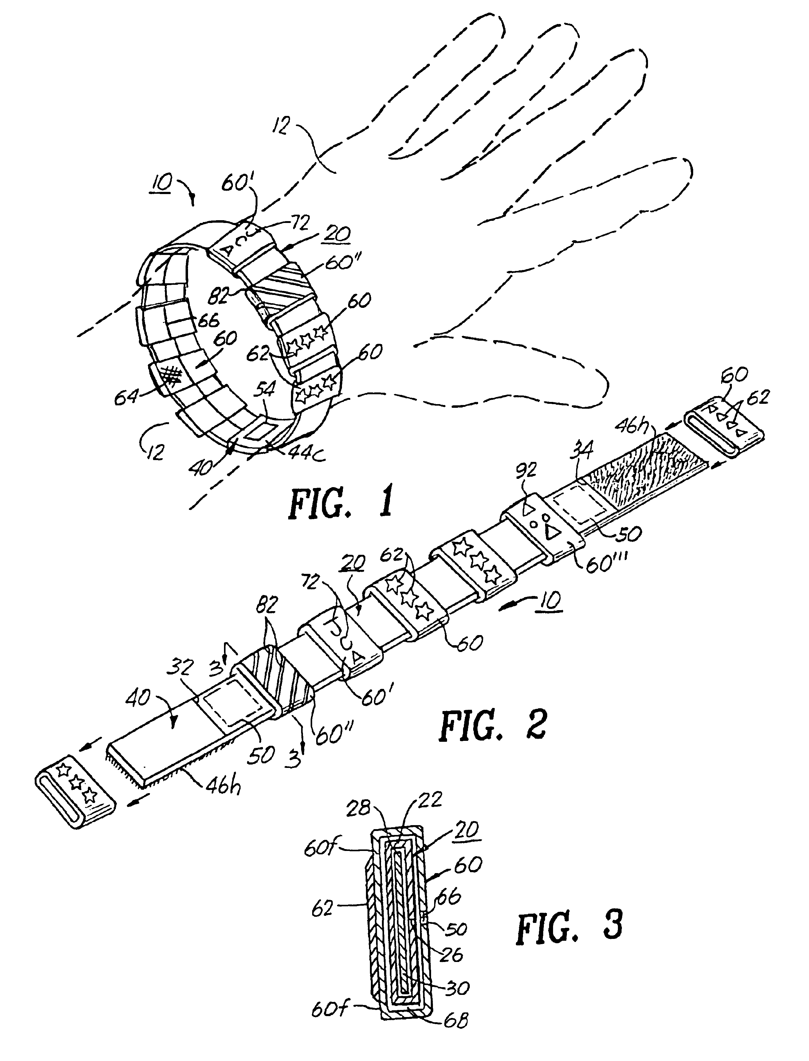 Friendship band with exchangeable closed loop members