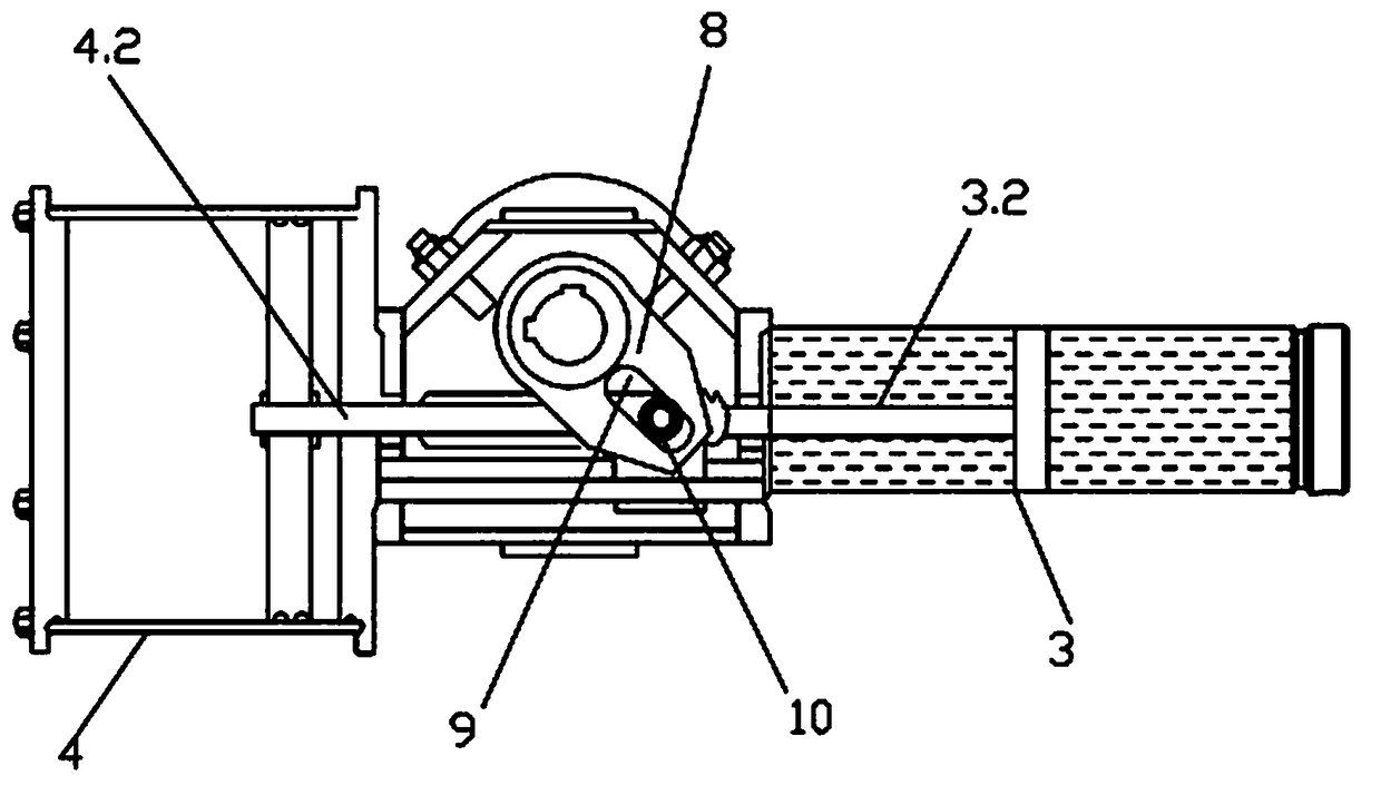 Miniaturized pneumatic-hydraulic linkage actuator for large-diameter valve and low air source