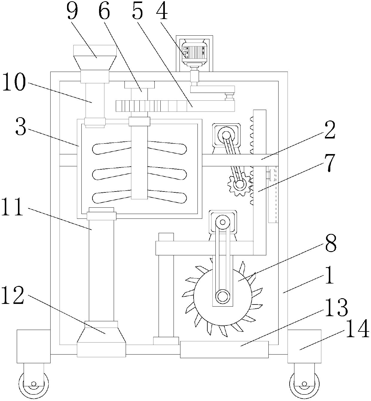 Soil treating device for soil remediation