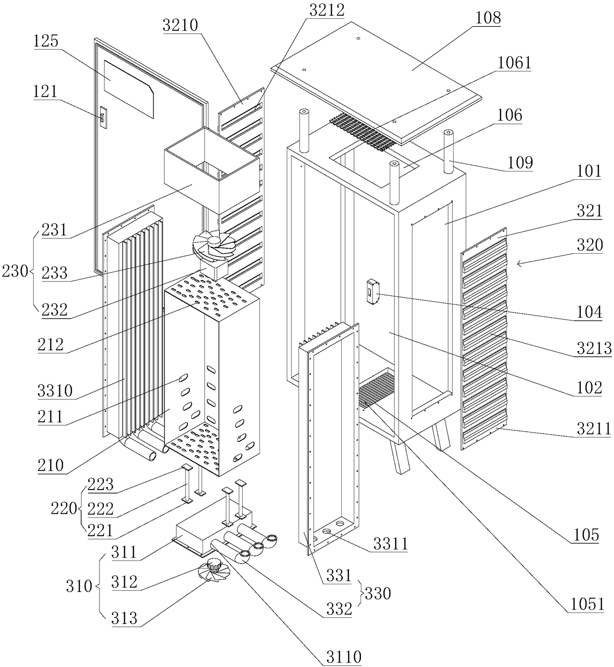 Electrical distribution cabinet