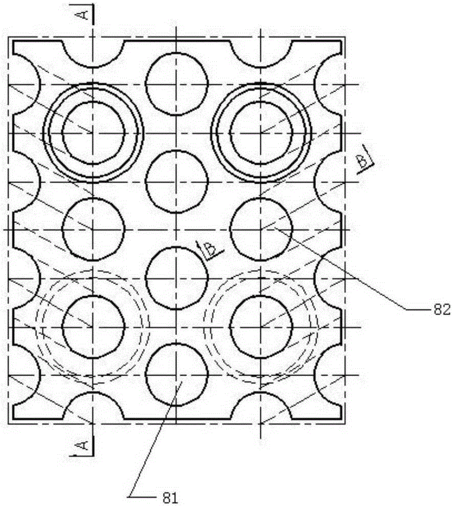 Full refractory structure supporting lattice brick furnace body structure and masonry process method