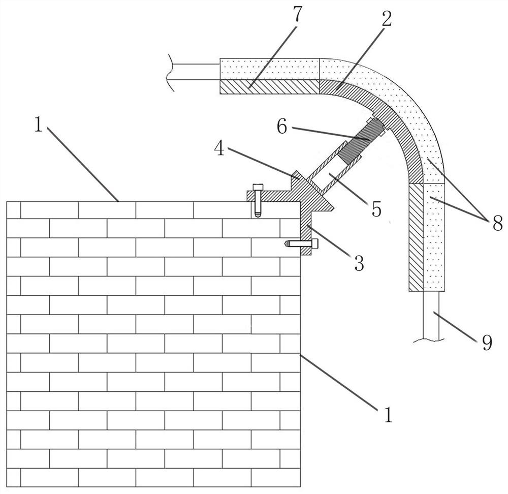 Cable installation adjusting frame for electric power engineering construction